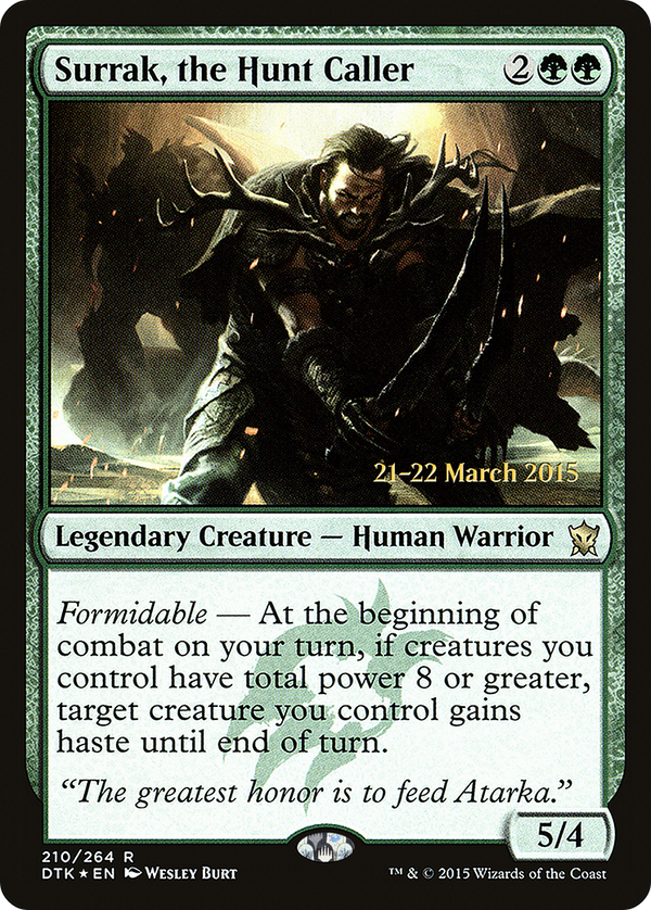 Surrak, the Hunt Caller (PRE-210) - Dragons of Tarkir Promos Foil