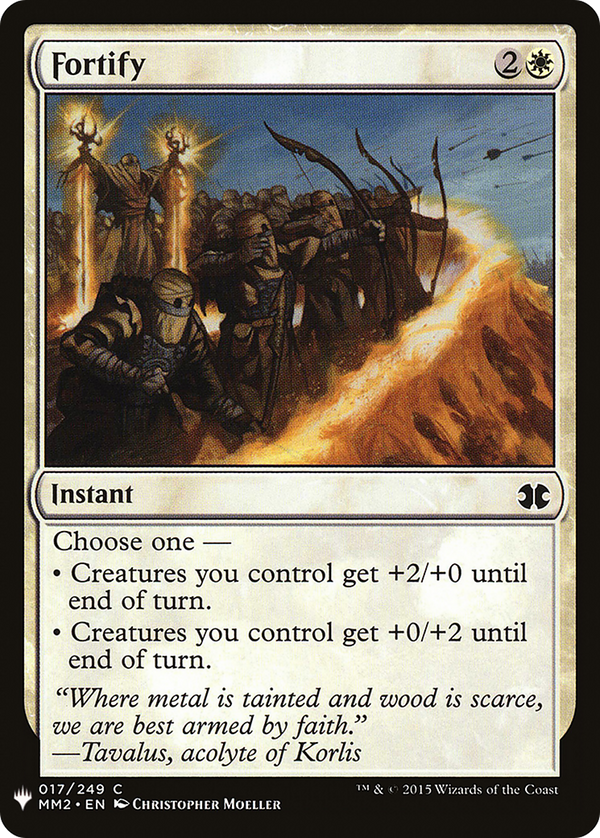 Fortify (LIST-017) - The List
