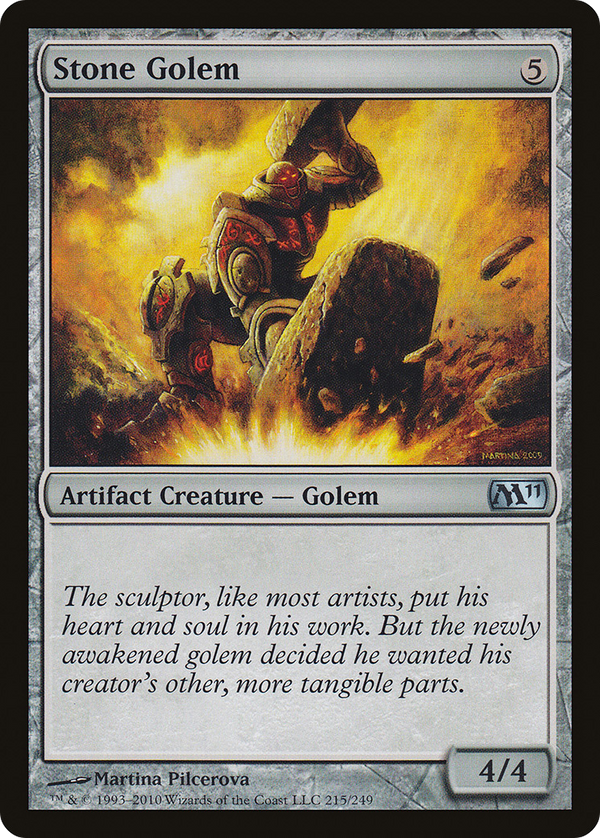 Stone Golem (M11-215) - Magic 2011 Foil