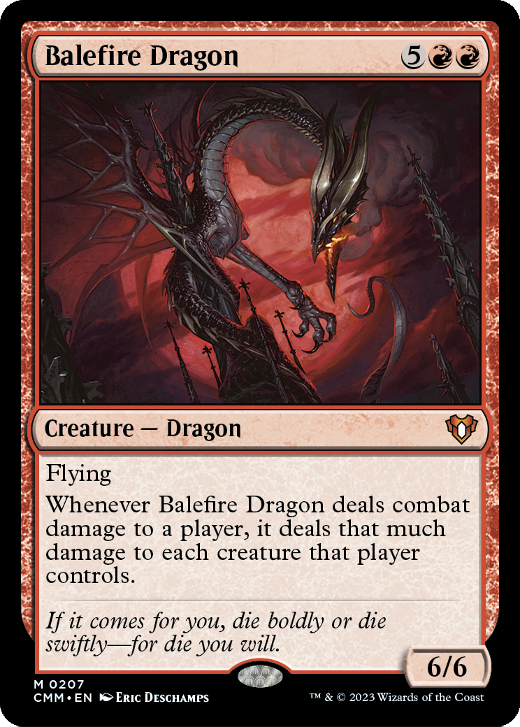 Balefire Dragon (CMM-207) - Commander Masters Foil