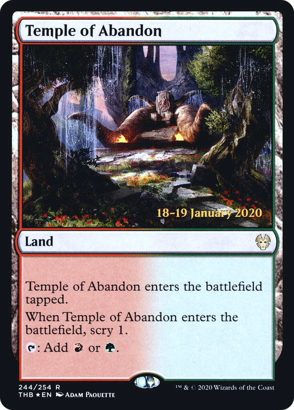 Temple of Abandon (PRE-244) - Theros Beyond Death Promos Foil