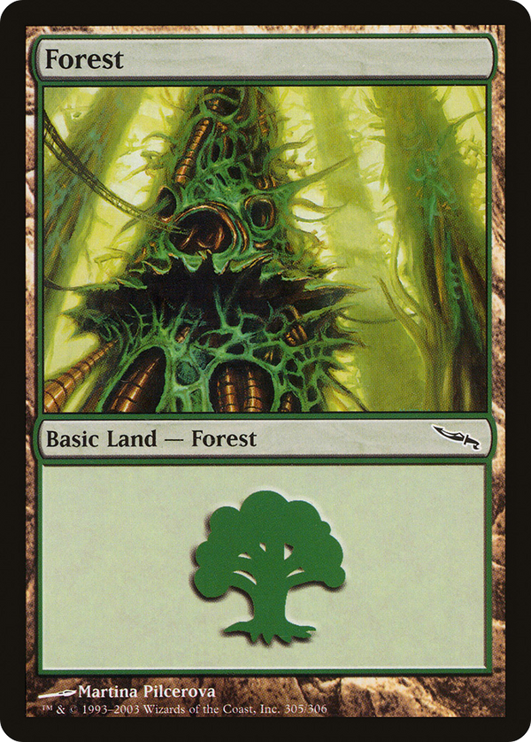 Forest (305) (MRD-305) - Mirrodin Foil