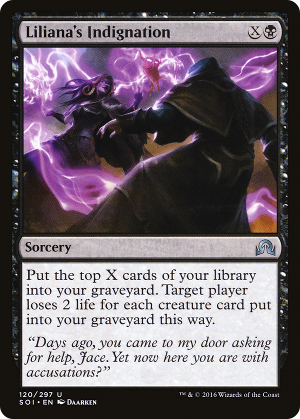 Liliana's Indignation (SOI-120) - Shadows over Innistrad Foil
