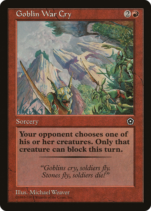 Goblin War Cry (P02-) - Portal Second Age