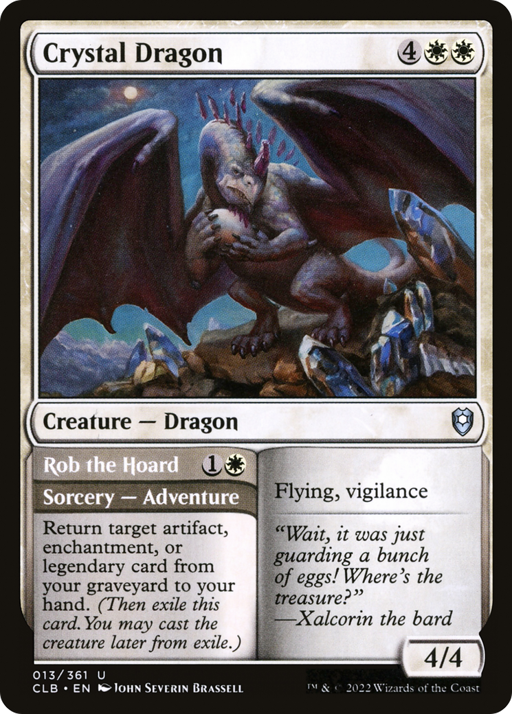 Crystal Dragon (CLB-013) - Commander Legends: Battle for Baldur's Gate