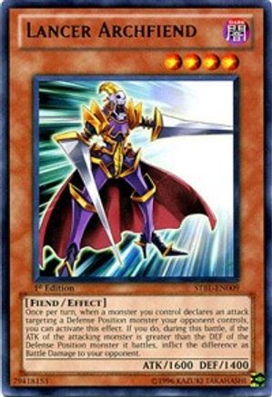 Lancer Archfiend (STBL-EN009) - Starstrike Blast 1st Edition