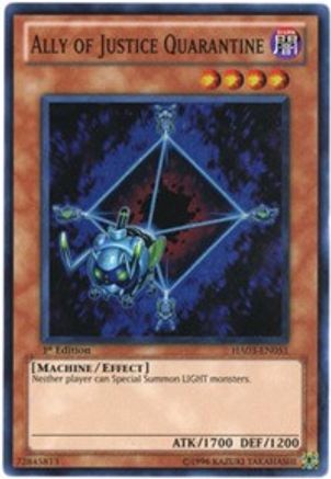 Ally of Justice Quarantine (HA03-EN051) - Hidden Arsenal 3 1st Edition