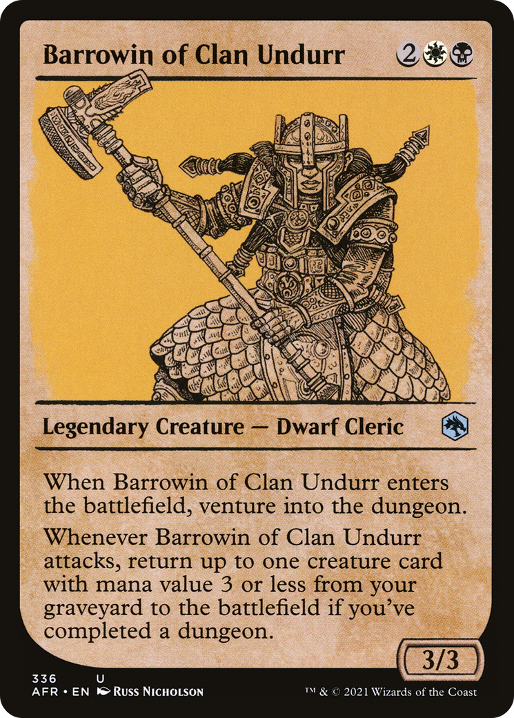 Barrowin of Clan Undurr (Showcase) (AFR-336) - Adventures in the Forgotten Realms: (Showcase) Foil