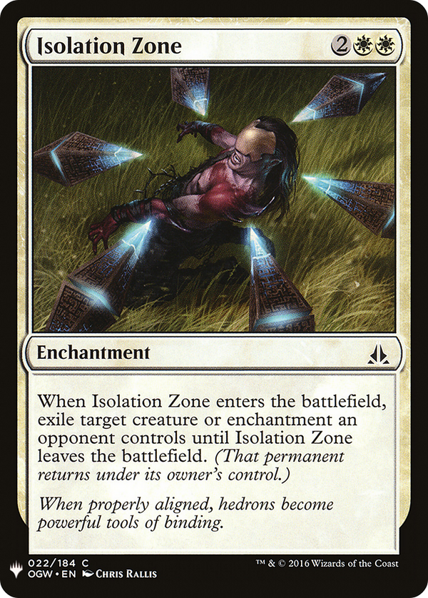 Isolation Zone (LIST-022) - The List