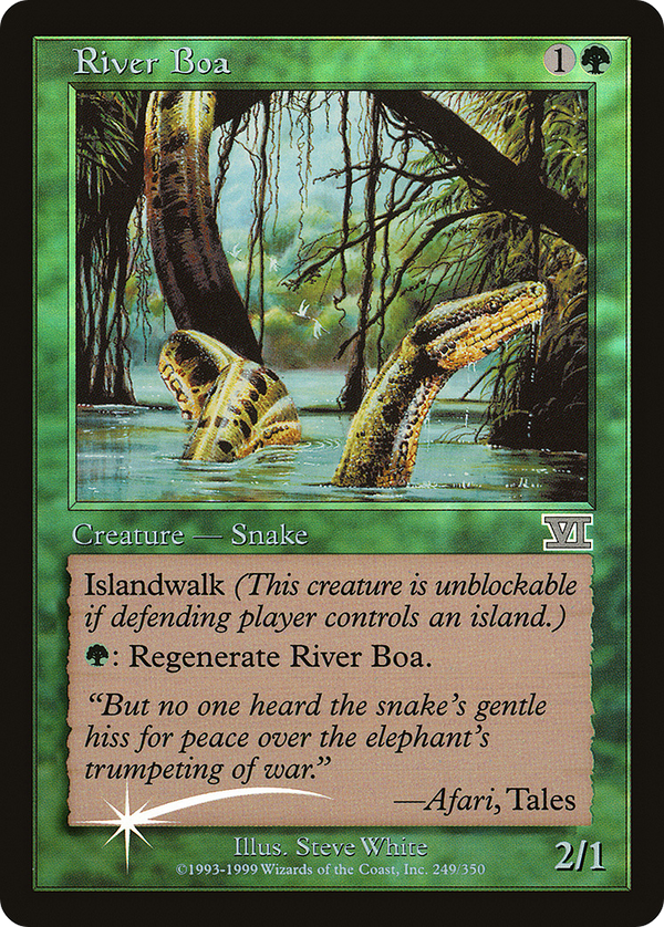 River Boa (FNM-) - Friday Night Magic 2000 Foil