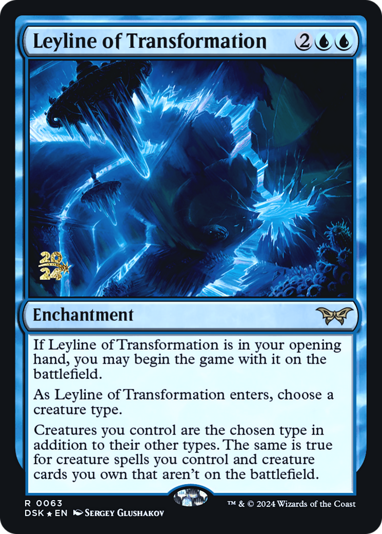 Leyline of Transformation (PRE-063) - Duskmourn: House of Horror Promos Foil