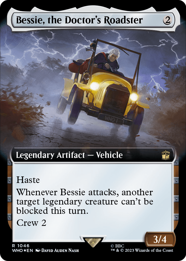 Bessie, the Doctor's Roadster (Extended Art) (Surge Foil) (WHO-1046) - Doctor Who: (Extended Art) Foil
