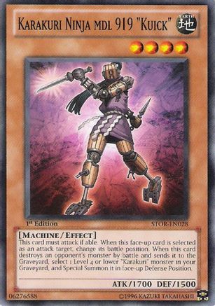 Karakuri Ninja mdl 919 "Kuick" (STOR-EN028) - Storm of Ragnarok 1st Edition