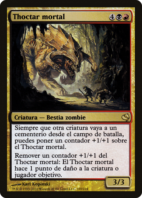 Deathbringer Thoctar (Spanish) - "Thoctar mortal" (PS11-169) - Salvat 2011
