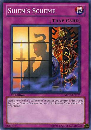 Shien's Scheme (STOR-EN075) - Storm of Ragnarok 1st Edition