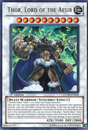 Thor, Lord of the Aesir (STOR-EN038) - Storm of Ragnarok Unlimited