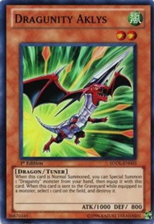 Dragunity Aklys (SDDL-EN003) - Structure Deck: Dragunity Legion 1st Edition