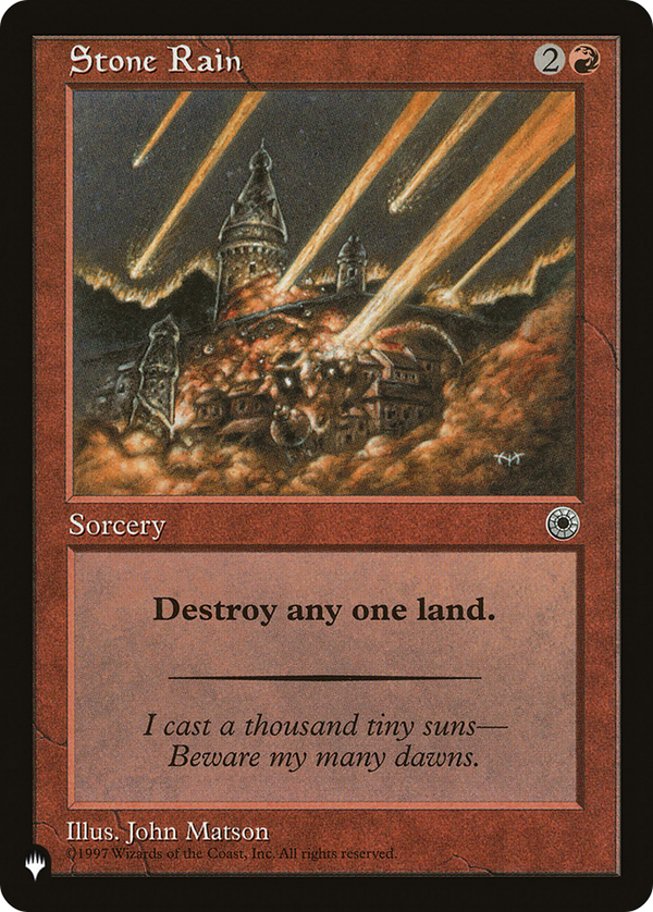Stone Rain (LIST-) - The List