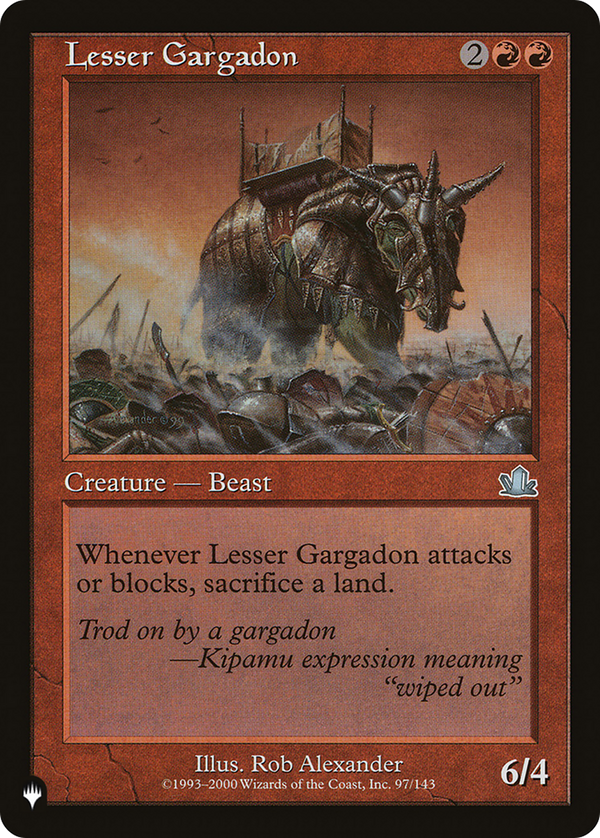 Lesser Gargadon (LIST-97/143) - The List