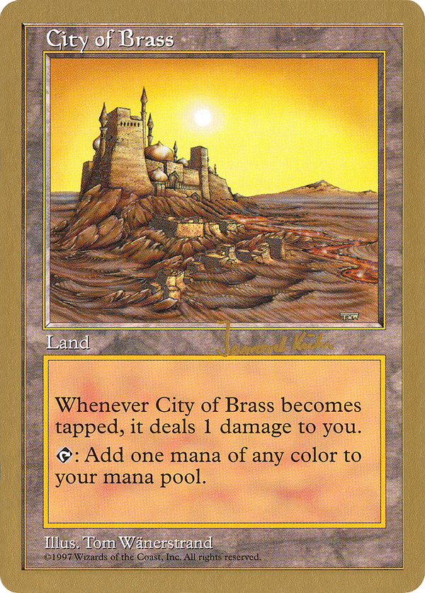 City of Brass - 1997 Janosch Kuhn (5ED) (WCD-) - World Championship Decks 1997