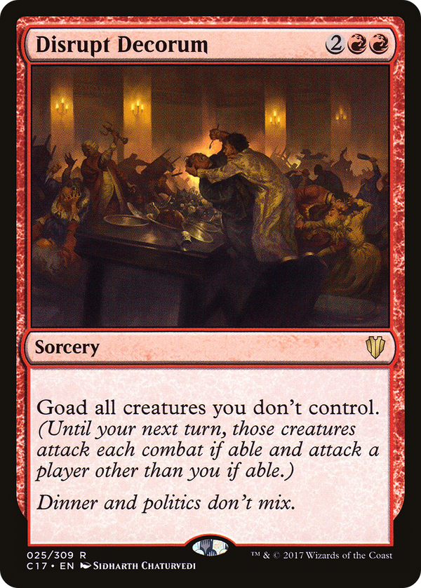 Disrupt Decorum (C17-025) - Commander 2017
