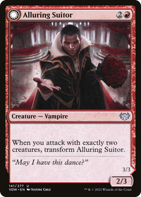 Alluring Suitor (VOW-141) - Innistrad: Crimson Vow: (Double Faced Transform) Foil