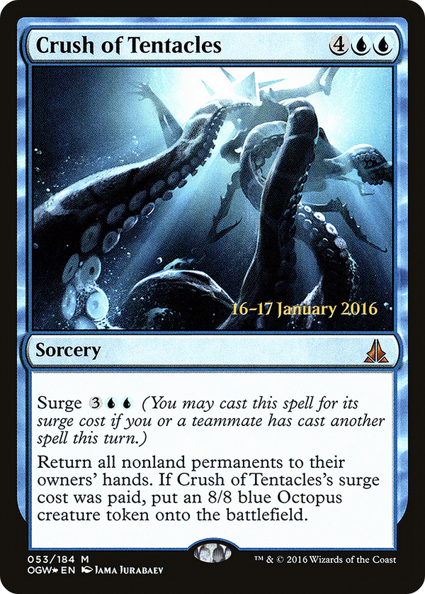 Crush of Tentacles (PRE-053) - Oath of the Gatewatch Promos Foil