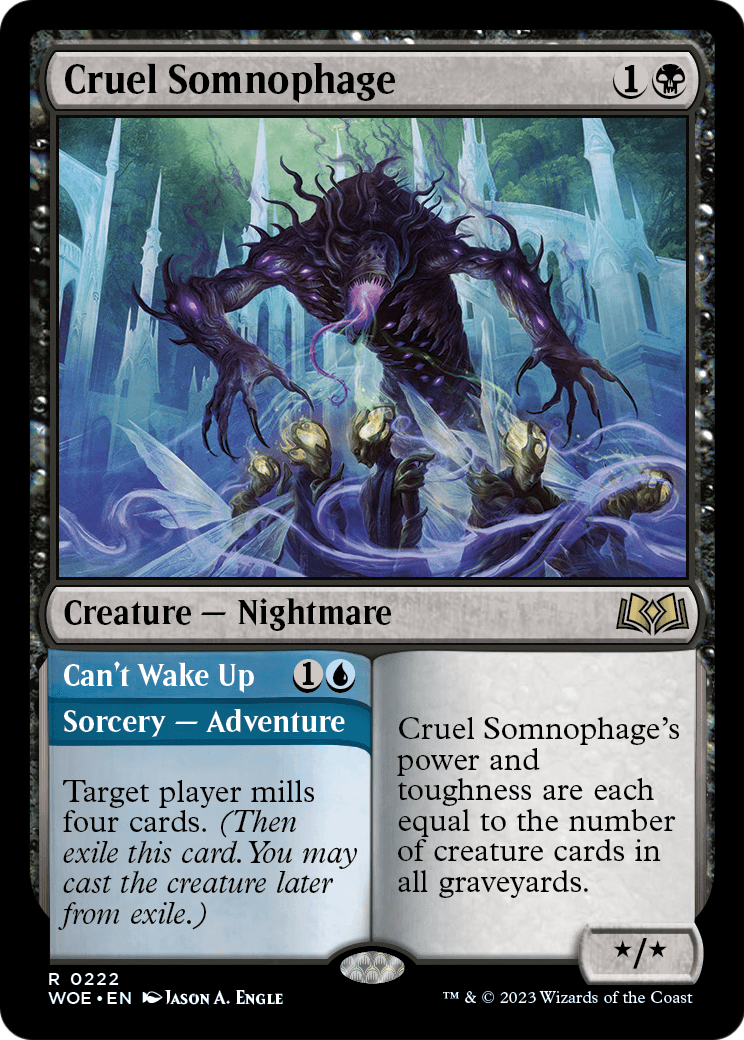 Cruel Somnophage (WOE-222) - Wilds of Eldraine Foil