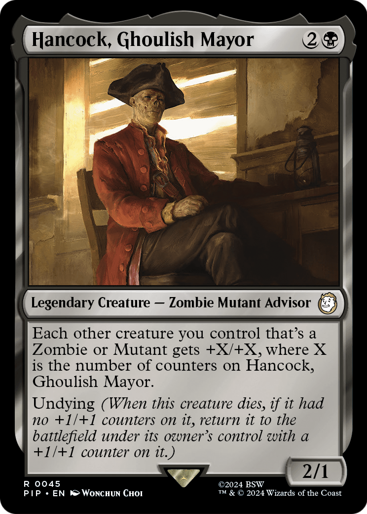 Hancock, Ghoulish Mayor (PIP-045) - Fallout Foil