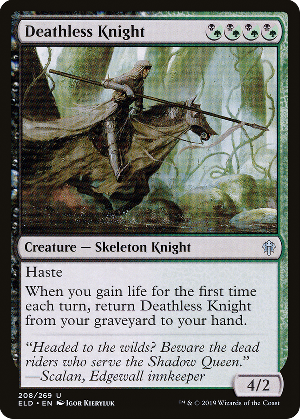Deathless Knight (ELD-208) - Throne of Eldraine