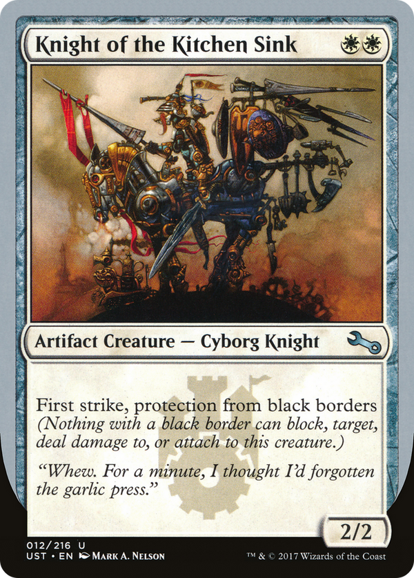 Knight of the Kitchen Sink (A) (UST-012) - Unstable