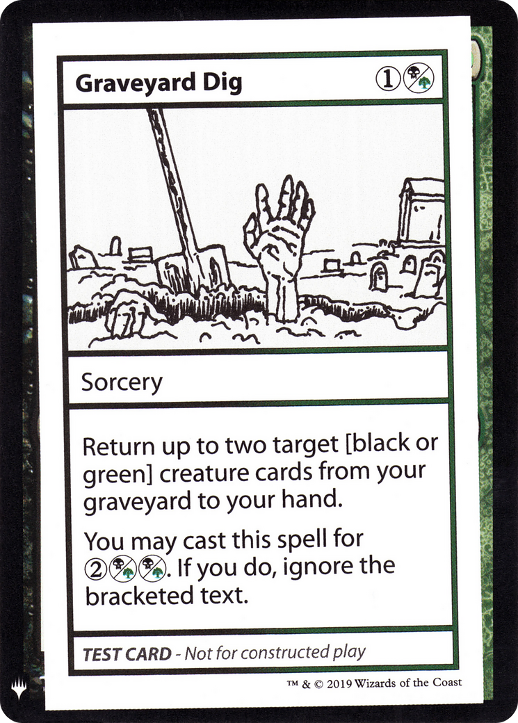 Graveyard Dig (CMB1-) - Mystery Booster Playtest Cards 2019