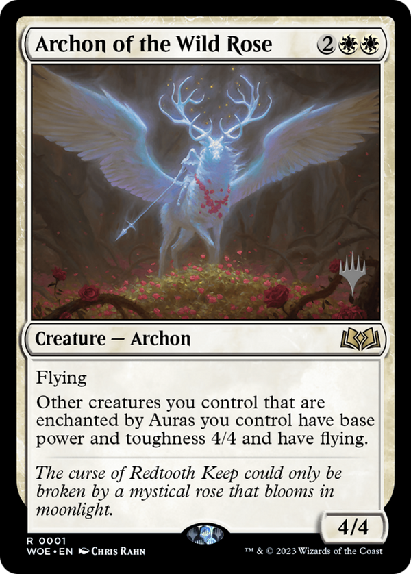 Archon of the Wild Rose (PPWOE-001) - Wilds of Eldraine Promos Foil