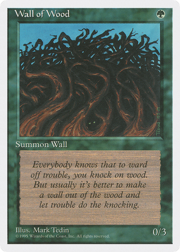 Wall of Wood (4ED-) - Fourth Edition