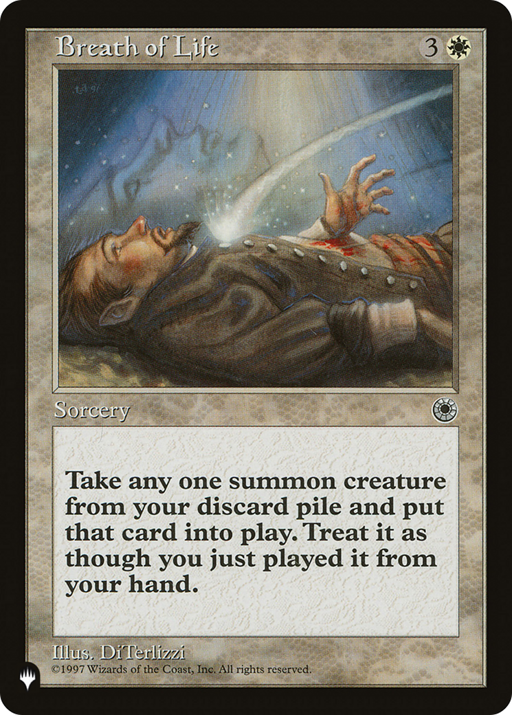 Breath of Life (LIST-) - The List