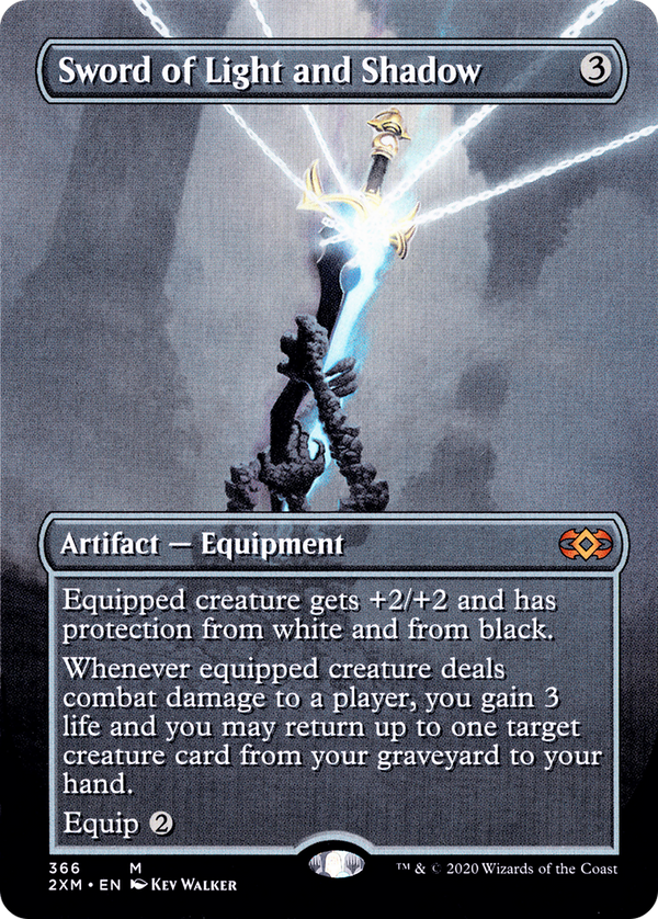 Sword of Light and Shadow (Borderless) (2XM-366) - Double Masters Foil
