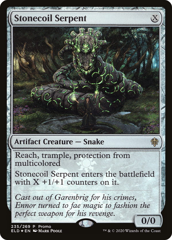 Stonecoil Serpent (MEDIA-235) - Throne of Eldraine Promos Foil