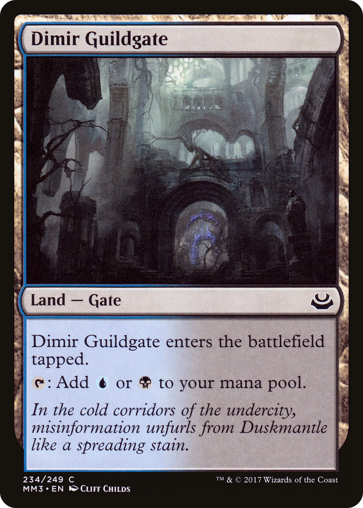 Dimir Guildgate (MM3-234) - Modern Masters 2017