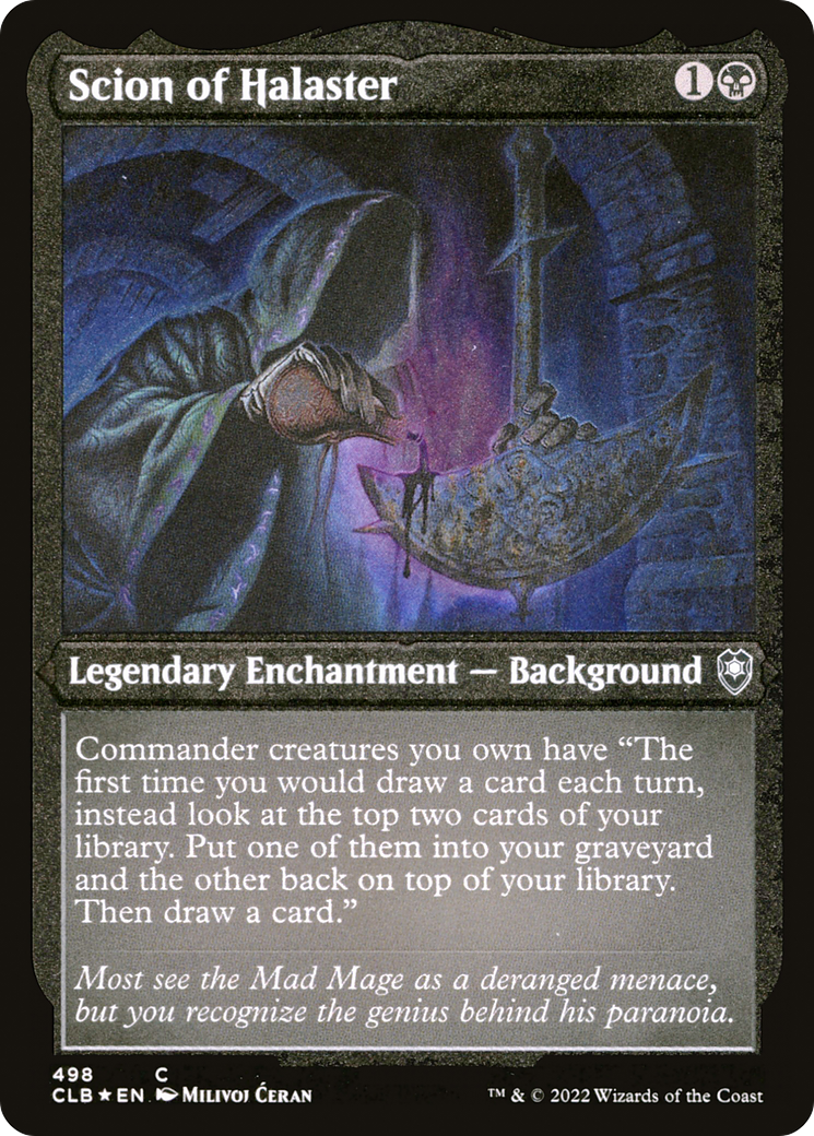 Scion of Halaster (CLB-498) - Commander Legends: Battle for Baldur's Gate Foil