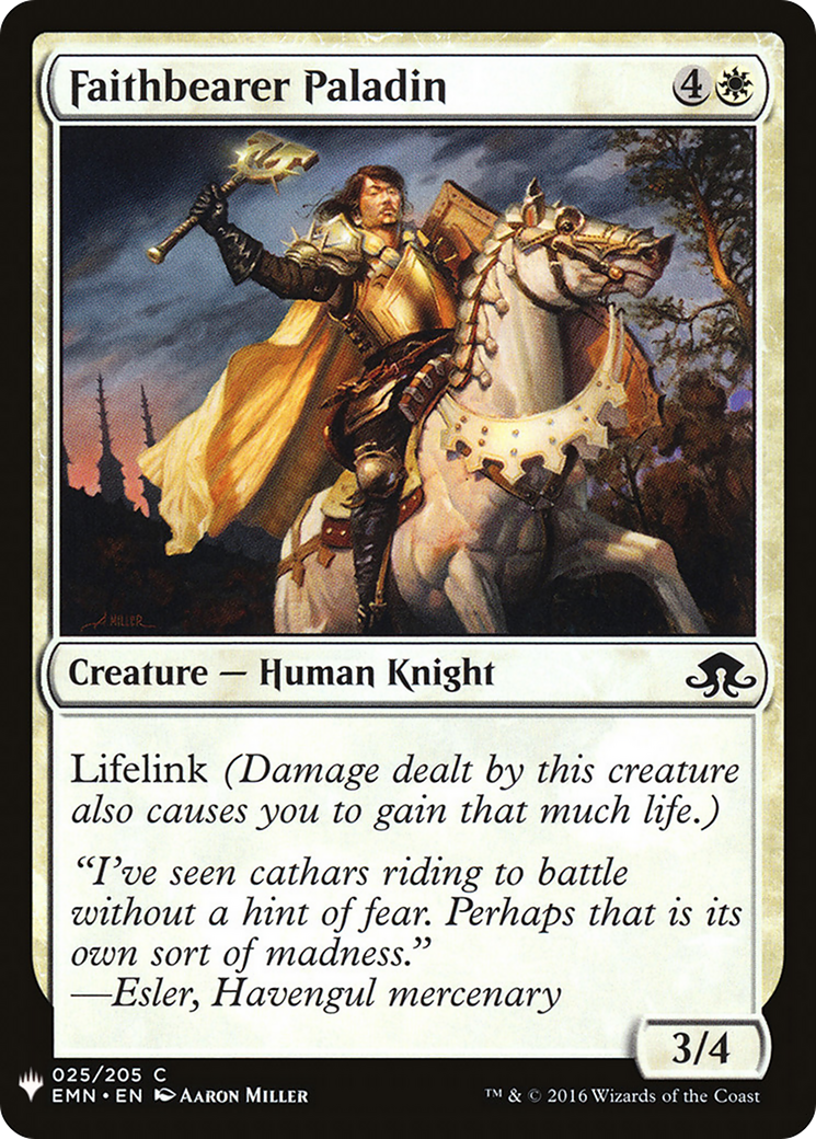 Faithbearer Paladin (LIST-025) - The List