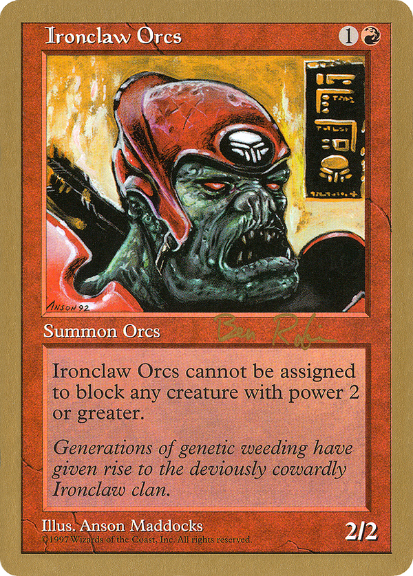 Ironclaw Orcs - 1998 Ben Rubin (5ED) (WCD-) - World Championship Decks 1998