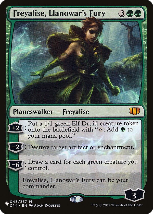 Freyalise, Llanowar's Fury (LIST-043/337) - The List