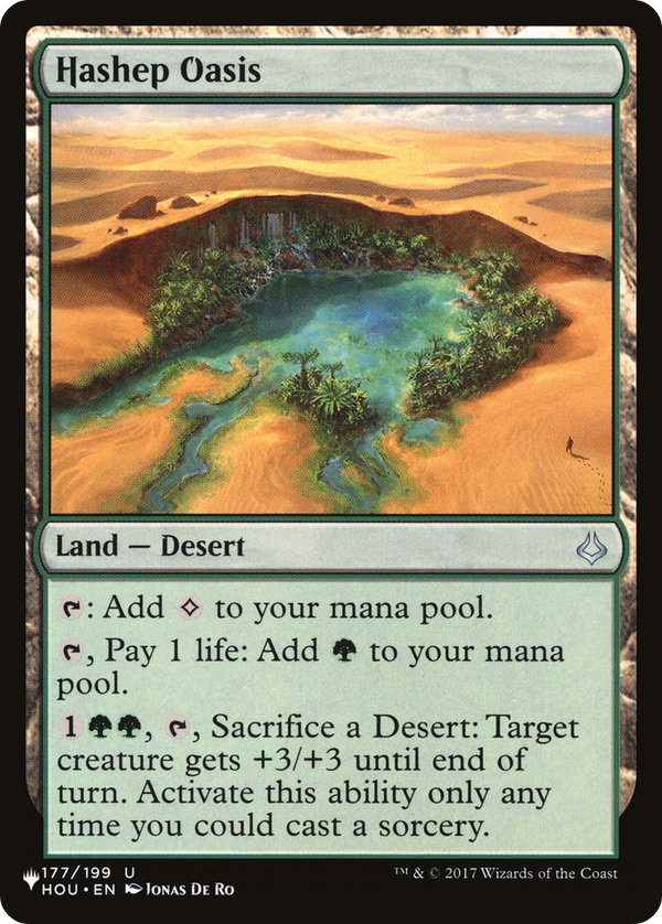Hashep Oasis (LIST-177/199) - The List