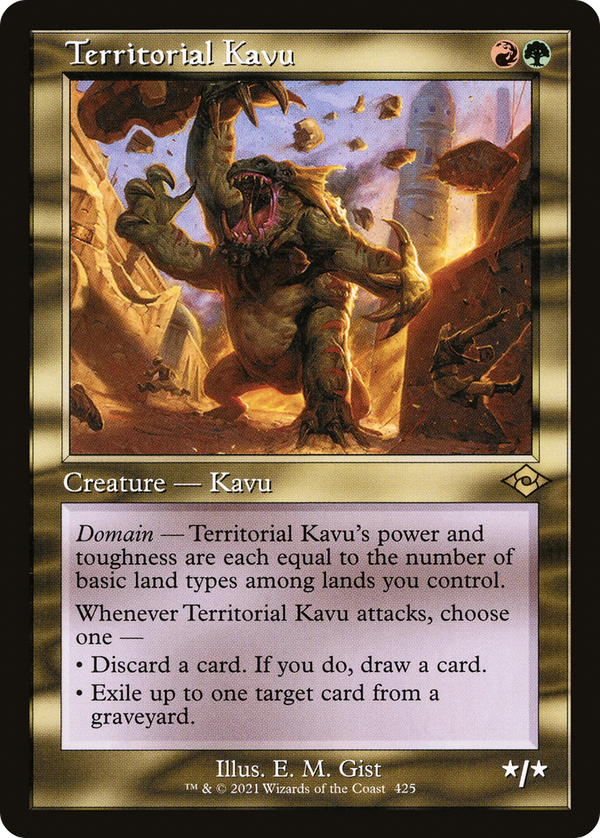 Territorial Kavu (Retro Frame) (MH2-425) - Modern Horizons 2 Foil