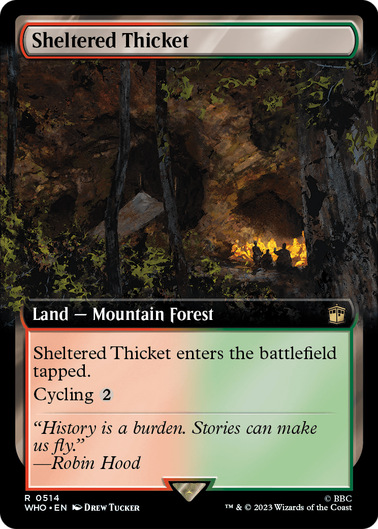 Sheltered Thicket (Extended Art) (WHO-514) - Doctor Who: (Extended Art)