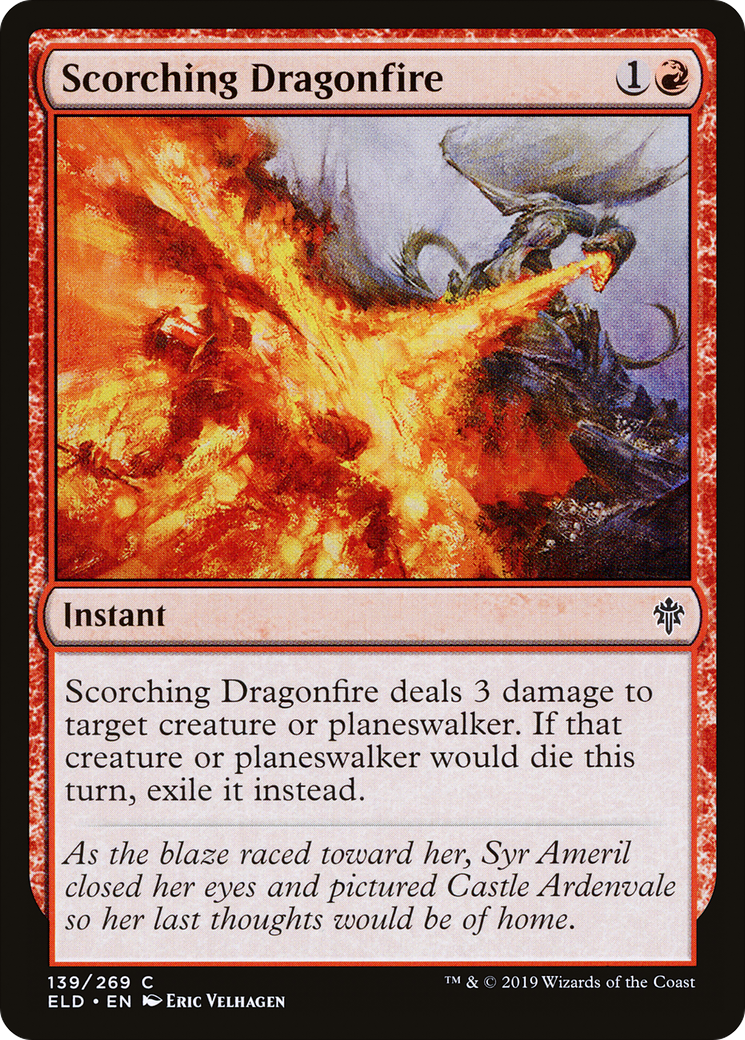 Scorching Dragonfire (ELD-139) - Throne of Eldraine