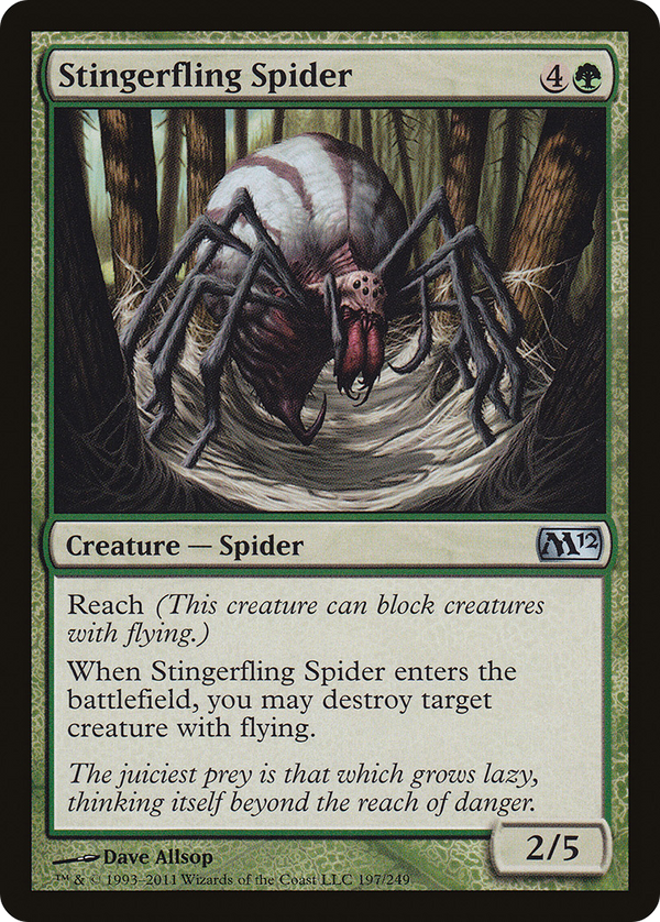 Stingerfling Spider (M12-197) - Magic 2012 Foil