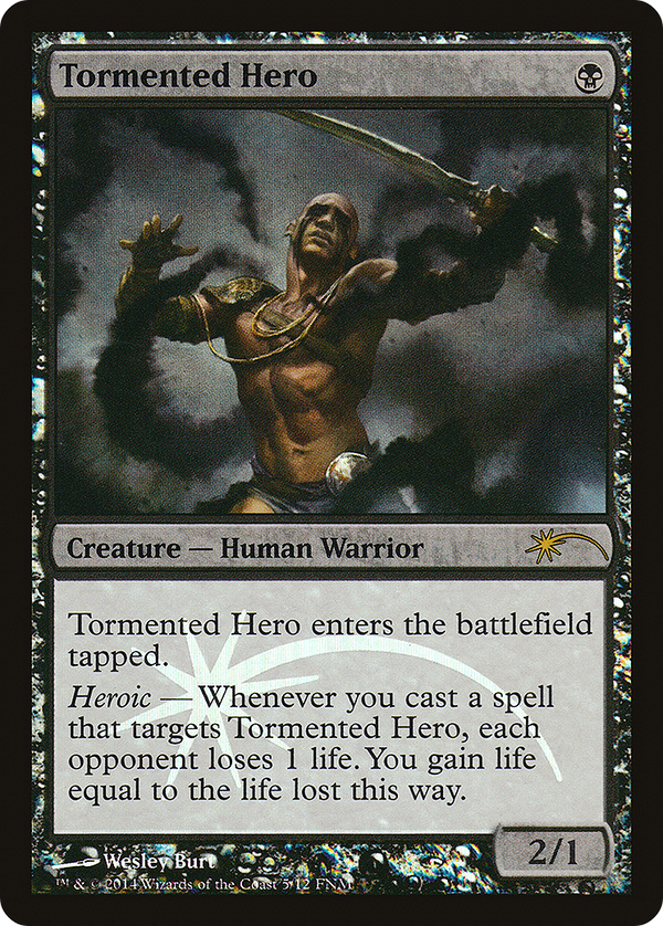 Tormented Hero (FNM-005) - Friday Night Magic 2014 Foil