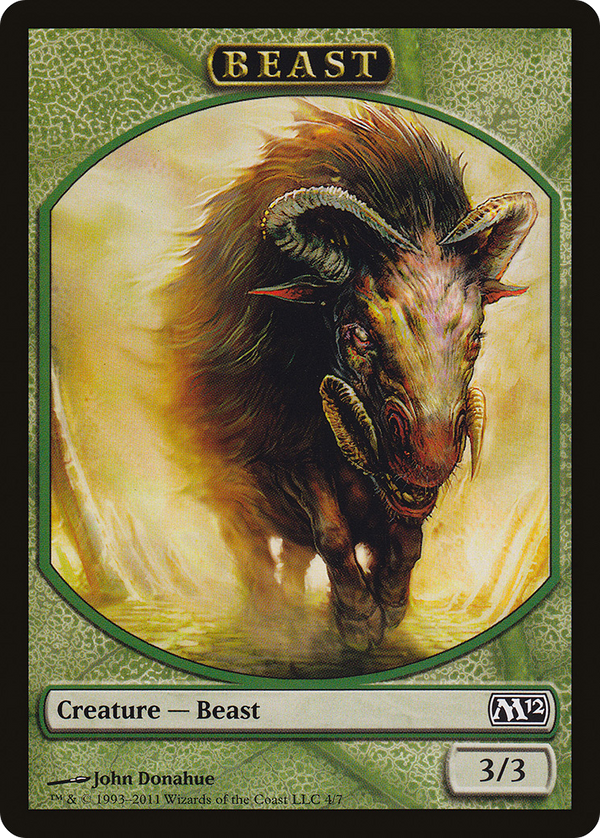 Beast Token (M12-004) - Magic 2012 Tokens