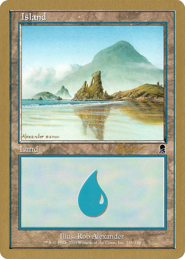 Island (338) - 2002 Sim Han How (ODY) (WCD-) - World Championship Decks 2002
